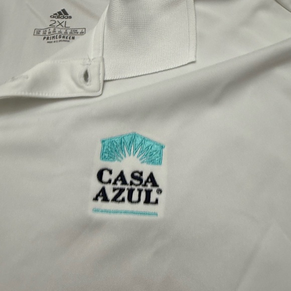 New with Tags Adidas Cruz Azul Tequila White Polo Shirt - Picture 6 of 6